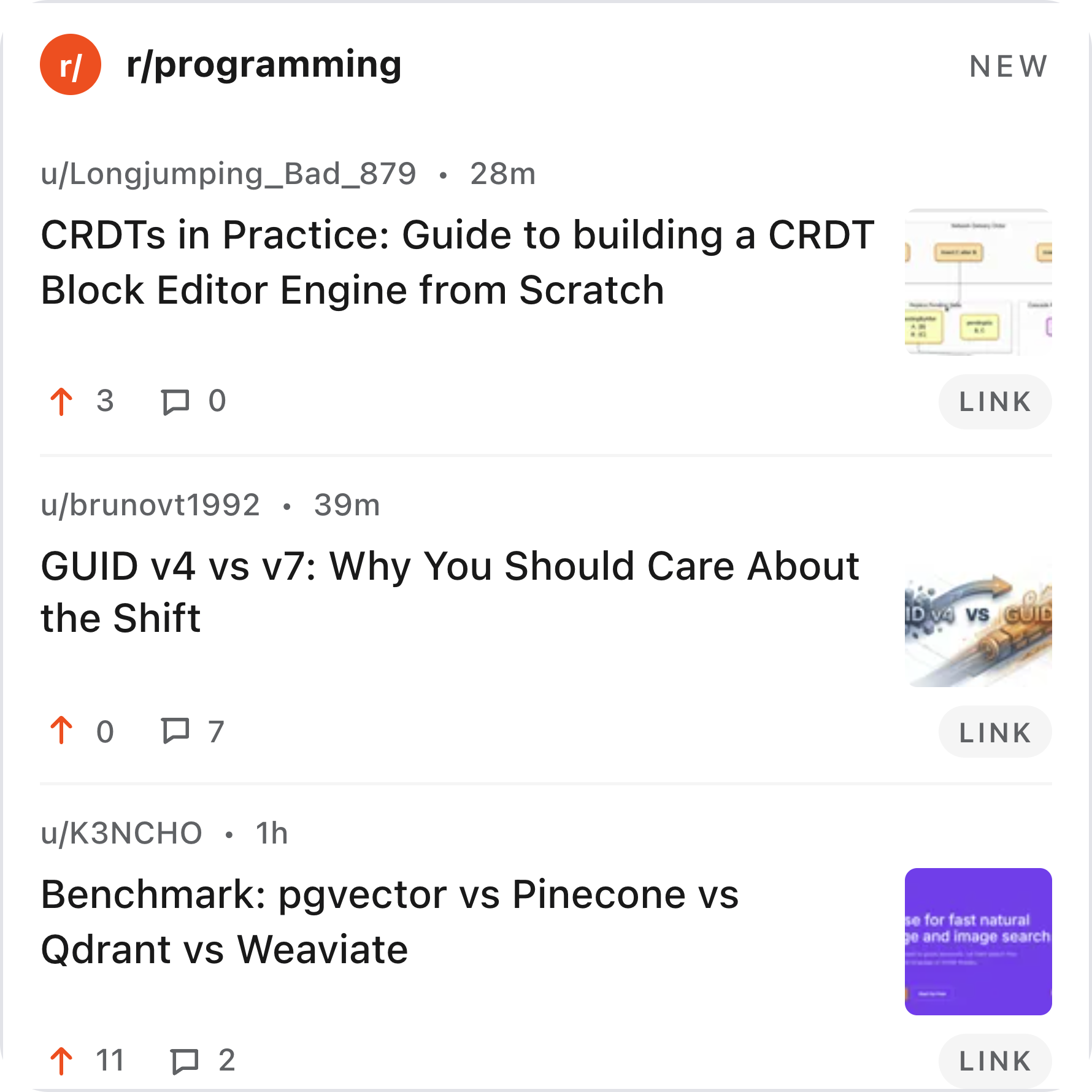Subreddit Feed large preview